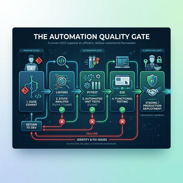 The Automation Quality Gate — Mapping the Professional CI/CD Pipeline
