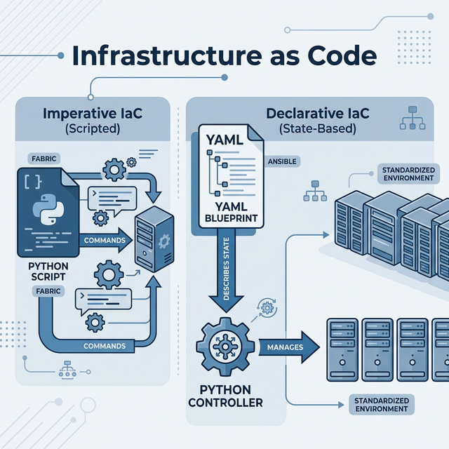 IaC Workflow � Comparing Declarative vs Imperative automation with Fabric and Ansible