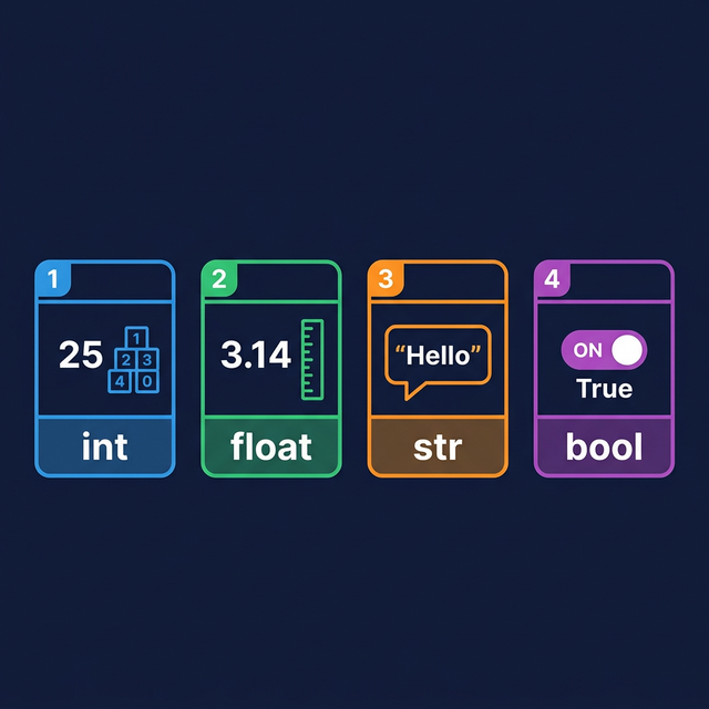 Python Input and Type Casting Flowchart