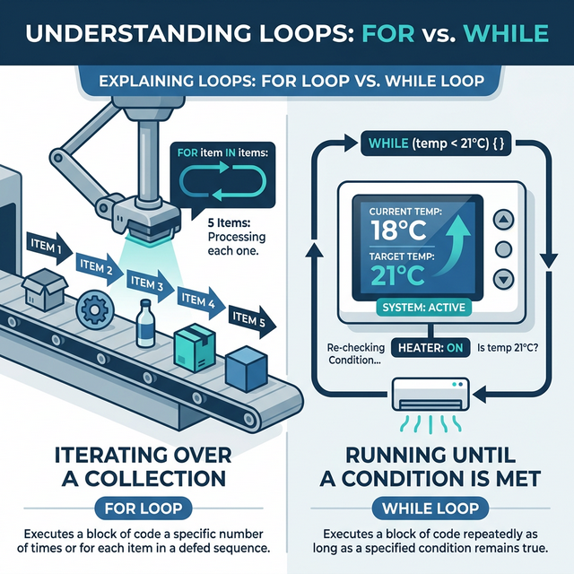 Python Loop Logic � For and While Flowchart